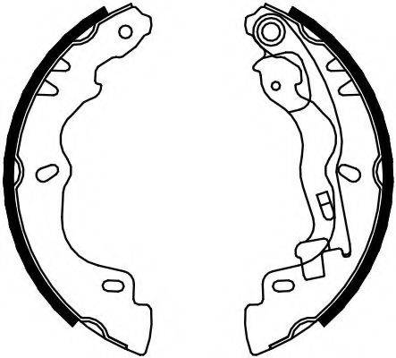 FERODO FSB4077 Комплект гальмівних колодок