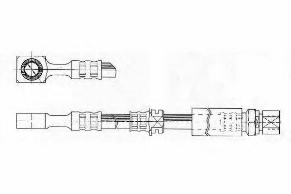 FERODO FHY2237 Гальмівний шланг