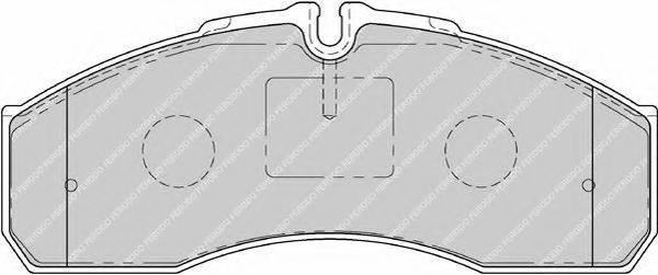 FERODO FSL1791 Комплект гальмівних колодок, дискове гальмо