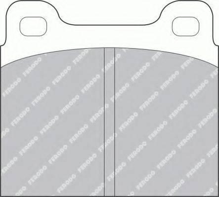 FERODO FSL2 Комплект гальмівних колодок, дискове гальмо