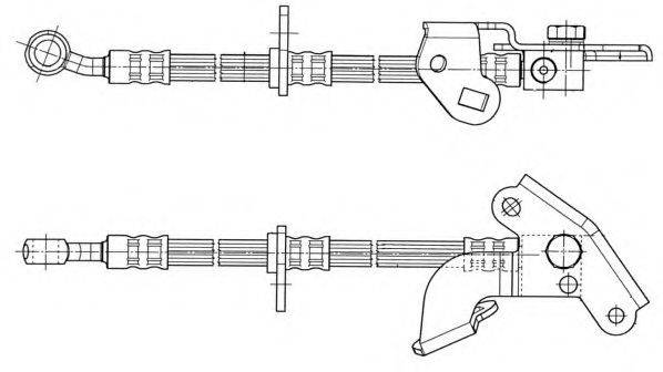 FERODO FHY3229 Гальмівний шланг