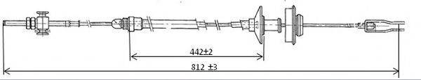 FERODO FCC421040 Трос, управління зчепленням