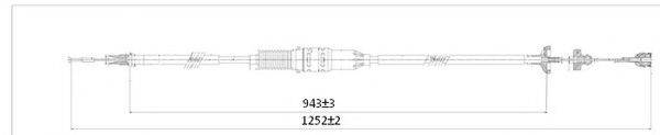 FERODO FCC422775 Трос, управління зчепленням