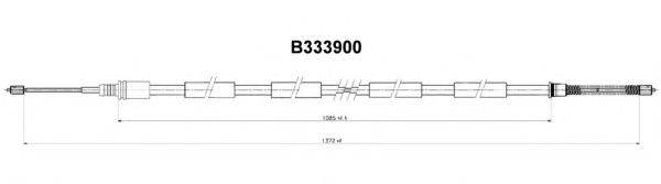 FERODO FHB431128 Трос, стоянкова гальмівна система