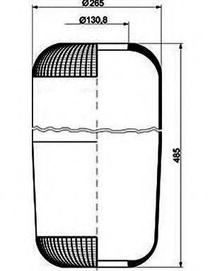 PE AUTOMOTIVE 08402410A Кожух пневматичної ресори