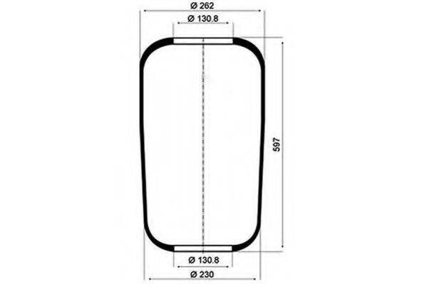 PE AUTOMOTIVE 08405510A Кожух пневматичної ресори