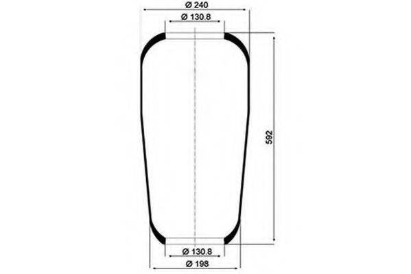 PE AUTOMOTIVE 08405610A Кожух пневматичної ресори