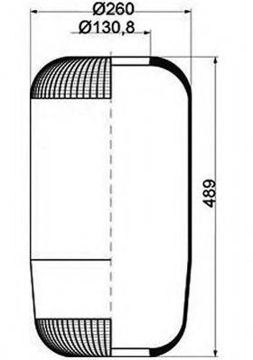 PE AUTOMOTIVE 08409110A Кожух пневматичної ресори