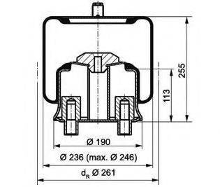 PE AUTOMOTIVE 08420412A Кожух пневматичної ресори