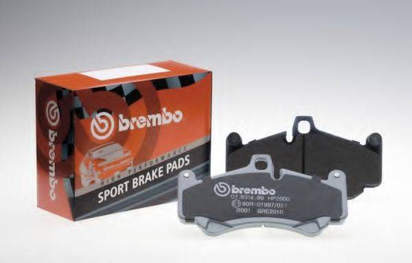 BREMBO 07B31408 Комплект високоефективних гальмівних колодок