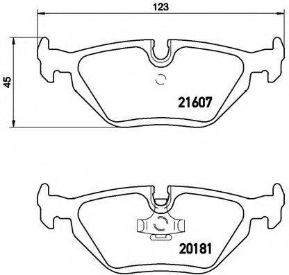 BREMBO P06013 Комплект гальмівних колодок, дискове гальмо