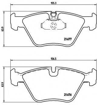 BREMBO P06022 Комплект гальмівних колодок, дискове гальмо