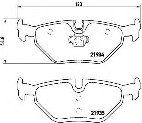 BREMBO P06025 Комплект гальмівних колодок, дискове гальмо