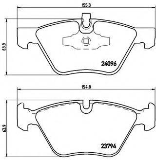 BREMBO P06040 Комплект гальмівних колодок, дискове гальмо