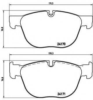 BREMBO P06049 Комплект гальмівних колодок, дискове гальмо