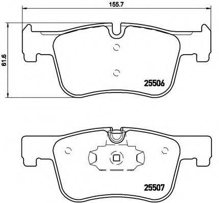 BREMBO P06070 Комплект гальмівних колодок, дискове гальмо