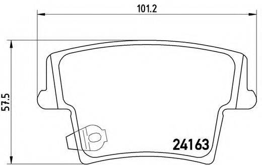 BREMBO P11018 Комплект гальмівних колодок, дискове гальмо