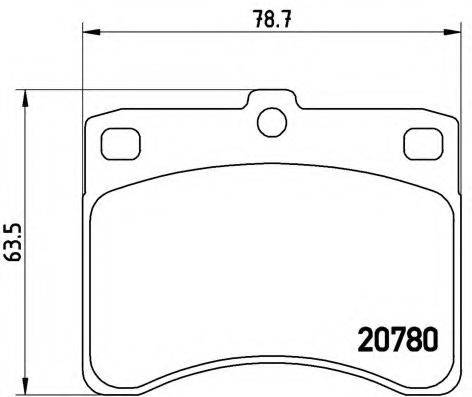 BREMBO P16003 Комплект гальмівних колодок, дискове гальмо