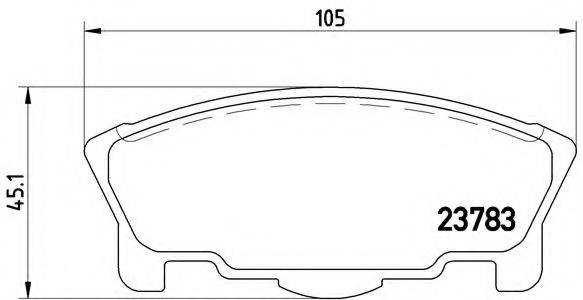 BREMBO P16014 Комплект гальмівних колодок, дискове гальмо