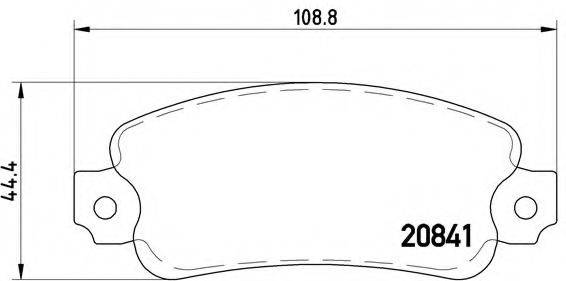 BREMBO P23014 Комплект гальмівних колодок, дискове гальмо