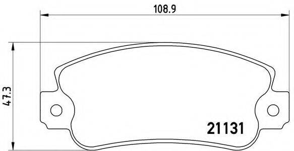 BREMBO P23029 Комплект гальмівних колодок, дискове гальмо