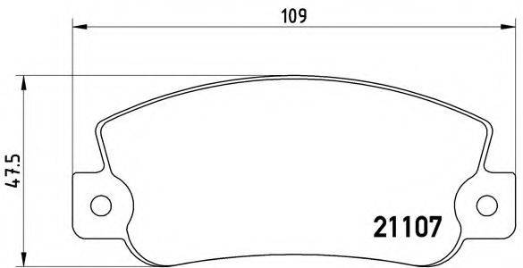 BREMBO P23032 Комплект гальмівних колодок, дискове гальмо