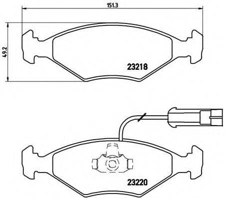 BREMBO P23056 Комплект гальмівних колодок, дискове гальмо