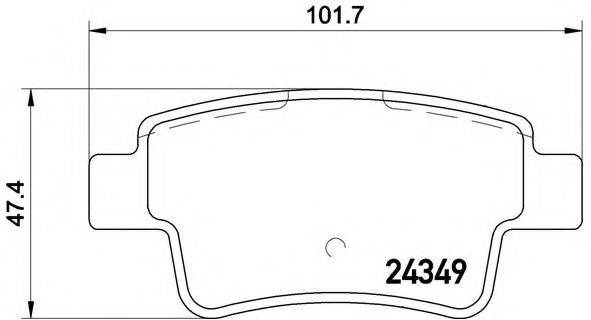 BREMBO P23104 Комплект гальмівних колодок, дискове гальмо