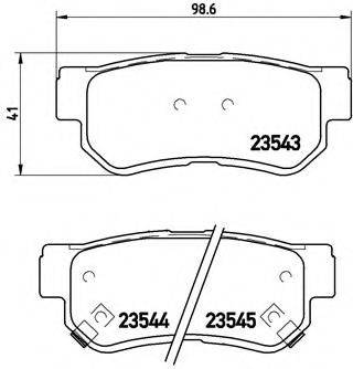 BREMBO P30014 Комплект гальмівних колодок, дискове гальмо