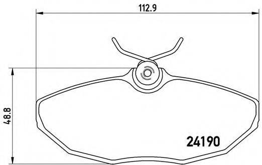 BREMBO P36015 Комплект гальмівних колодок, дискове гальмо