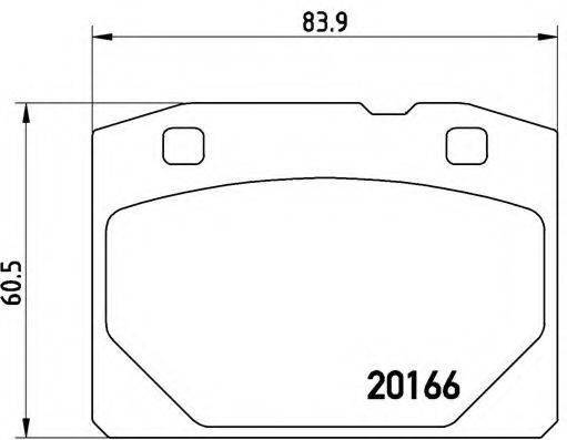 BREMBO P41001 Комплект гальмівних колодок, дискове гальмо