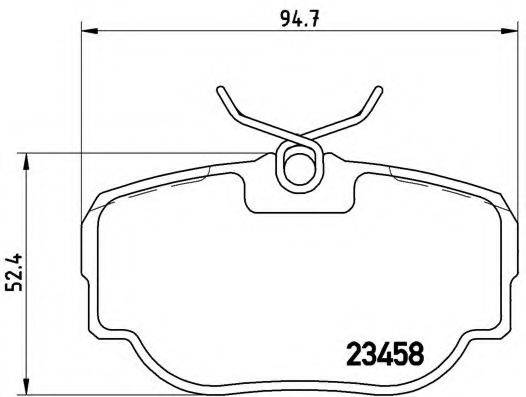 BREMBO P44009 Комплект гальмівних колодок, дискове гальмо