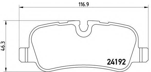 BREMBO P44013 Комплект гальмівних колодок, дискове гальмо