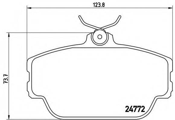 BREMBO P46001 Комплект гальмівних колодок, дискове гальмо