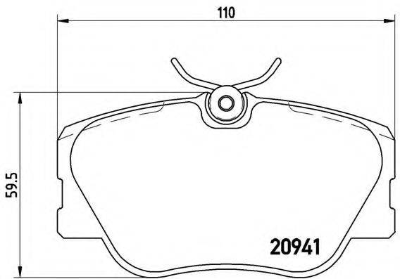 BREMBO P50008 Комплект гальмівних колодок, дискове гальмо