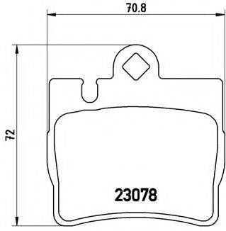 BREMBO P50042 Комплект гальмівних колодок, дискове гальмо