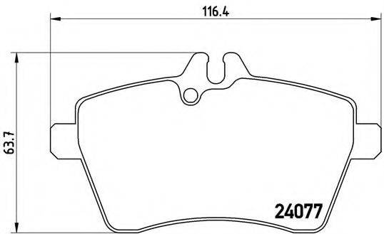 BREMBO P50056 Комплект гальмівних колодок, дискове гальмо