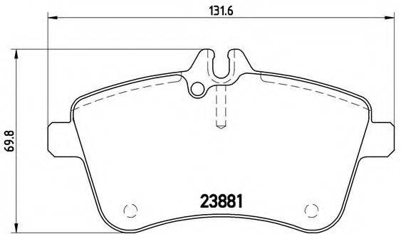 BREMBO P50057 Комплект гальмівних колодок, дискове гальмо