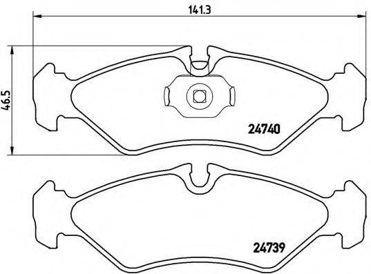 BREMBO P50081 Комплект гальмівних колодок, дискове гальмо