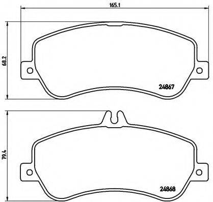 BREMBO P50086 Комплект гальмівних колодок, дискове гальмо