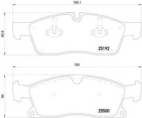 BREMBO P50109 Комплект гальмівних колодок, дискове гальмо