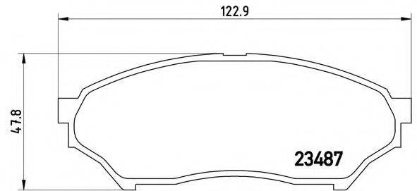 BREMBO P54028 Комплект гальмівних колодок, дискове гальмо