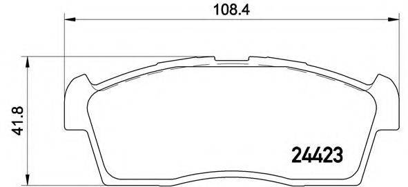 BREMBO P54049 Комплект гальмівних колодок, дискове гальмо