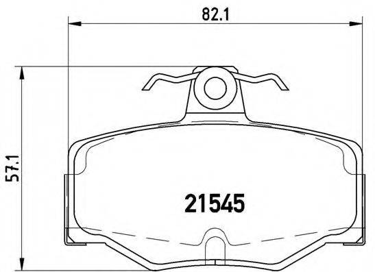 BREMBO P56024 Комплект гальмівних колодок, дискове гальмо