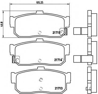 BREMBO P56029 Комплект гальмівних колодок, дискове гальмо