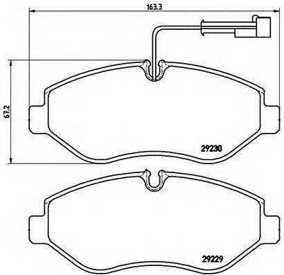 BREMBO P56066 Комплект гальмівних колодок, дискове гальмо