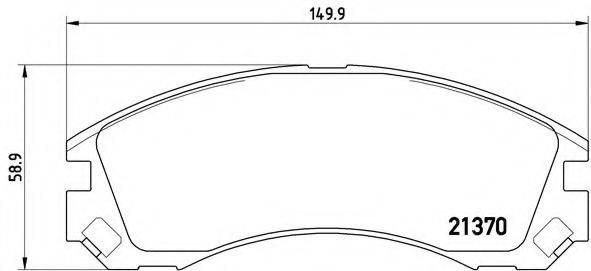 BREMBO P61089 Комплект гальмівних колодок, дискове гальмо