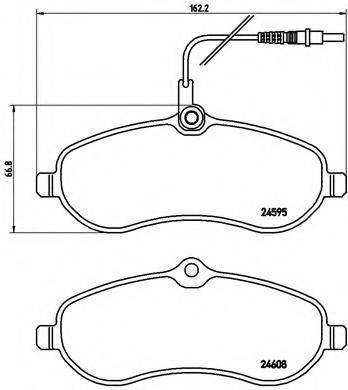 BREMBO P61096 Комплект гальмівних колодок, дискове гальмо