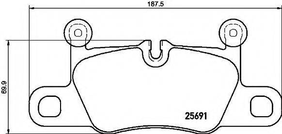 BREMBO P65031 Комплект гальмівних колодок, дискове гальмо