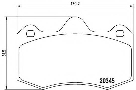 BREMBO P68051 Комплект гальмівних колодок, дискове гальмо